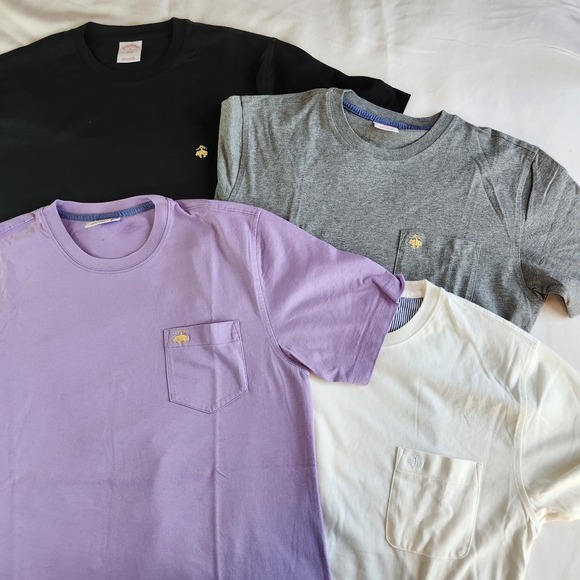 Brooks Brothers T Shirt Lot Of 4 Mens Small Medium Short Sleeve Crewneck - Picture 1 of 7